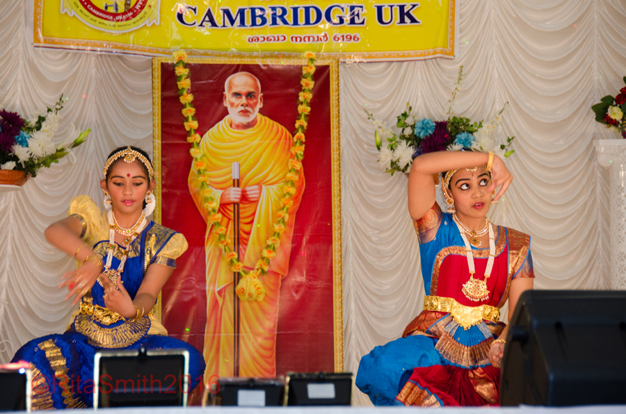 Onam Festival Cambridge 2016 - Singing and dancing displays.