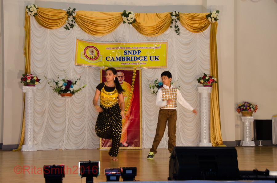 Onam Festival Cambridge 2016 - Singing and dancing displays.